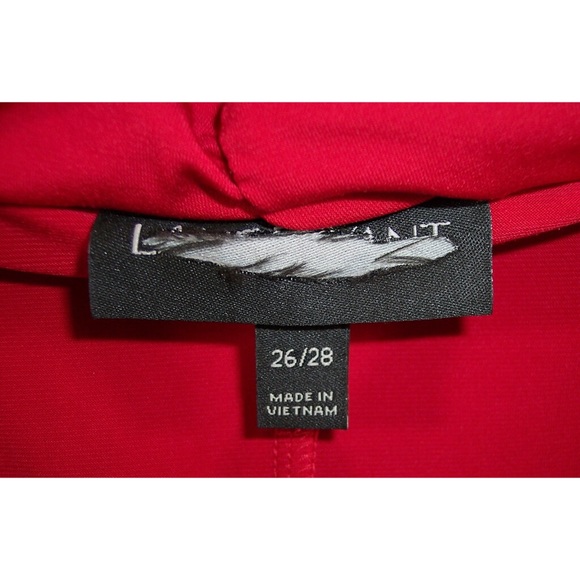 NEW Lane Bryant 26/28 Red Faux Wrap Dress - Picture 8 of 8